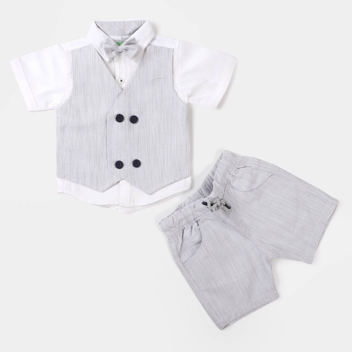 Infant Boys 2PCs Suit - Light Grey