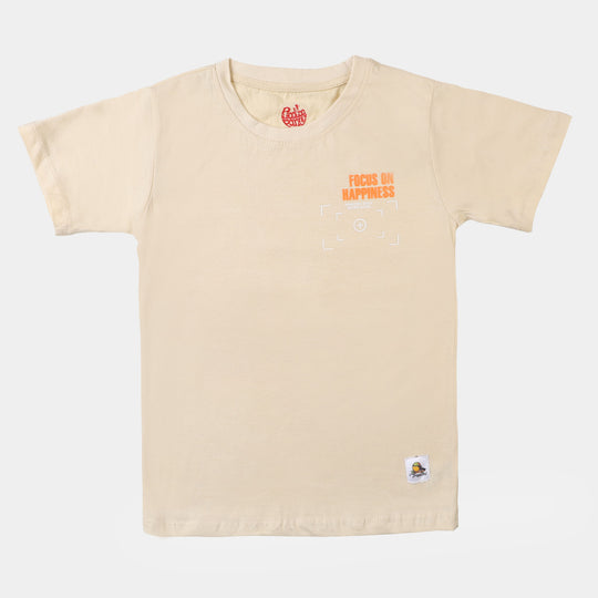 Boys T-Shirt Just Tropical - Wood Ash