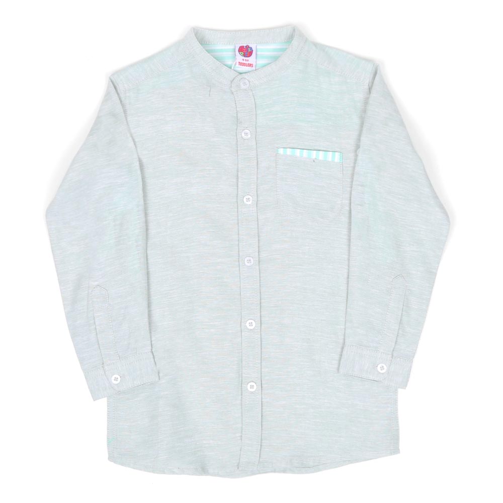 Boys Shirt Printed Stripes - Green