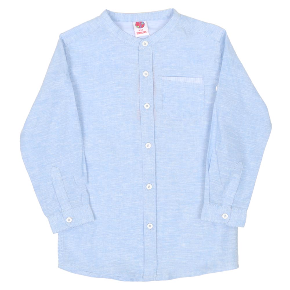 Infant Boys Shirt Printed Stripes - Blue