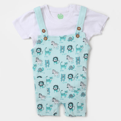 Infant Boys Set 2 Pcs Be Brave - White/Blue