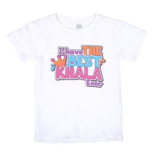 Boys T-Shirt H/S Best Khala - White