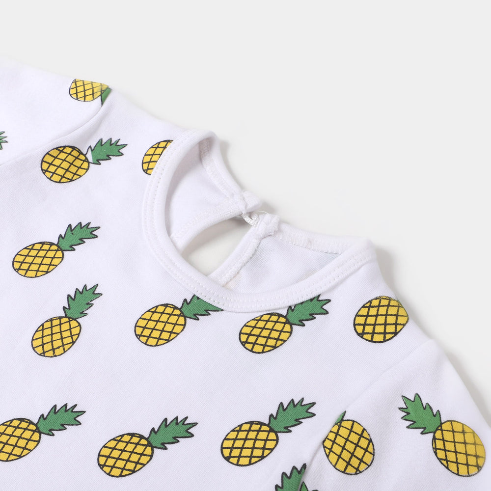 Infant Girls Set 2 Pcs Pineapple - White