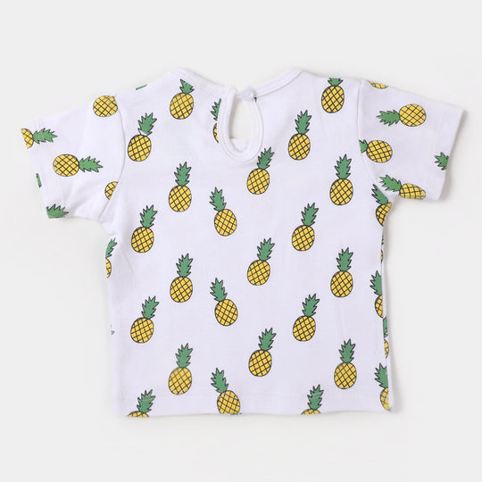 Infant Girls Set 2 Pcs Pineapple - White