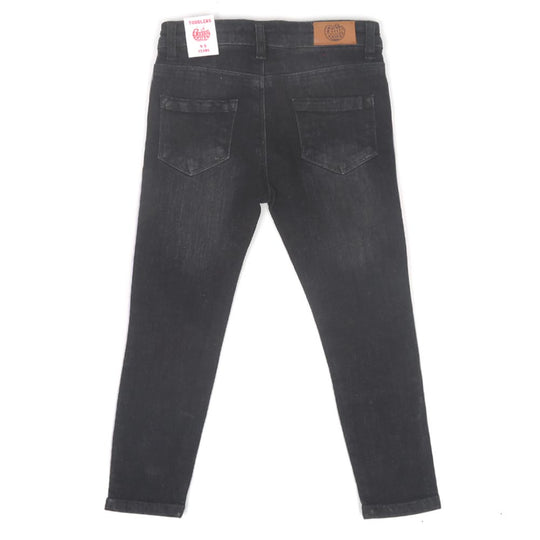 Girls Pant Denim Shine Like Tape - Black