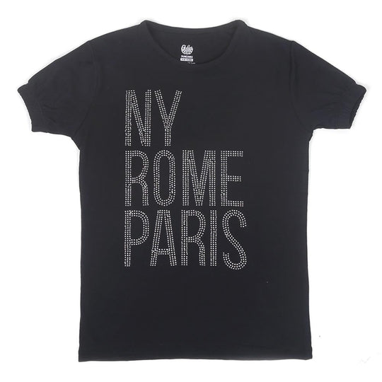 Girls T-Shirt Paris - Black