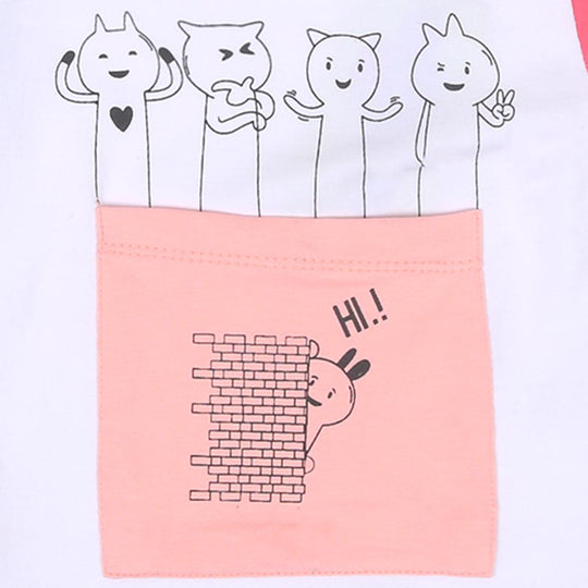 Infant Girls T-Shirt Hi - B.White