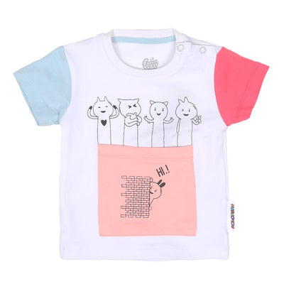 Infant Girls T-Shirt Hi - B.White