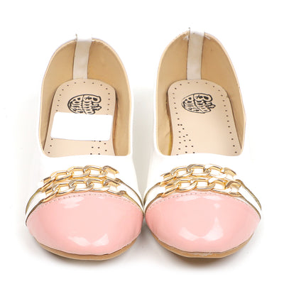 Girls Pumps 40-11 -White/Pink