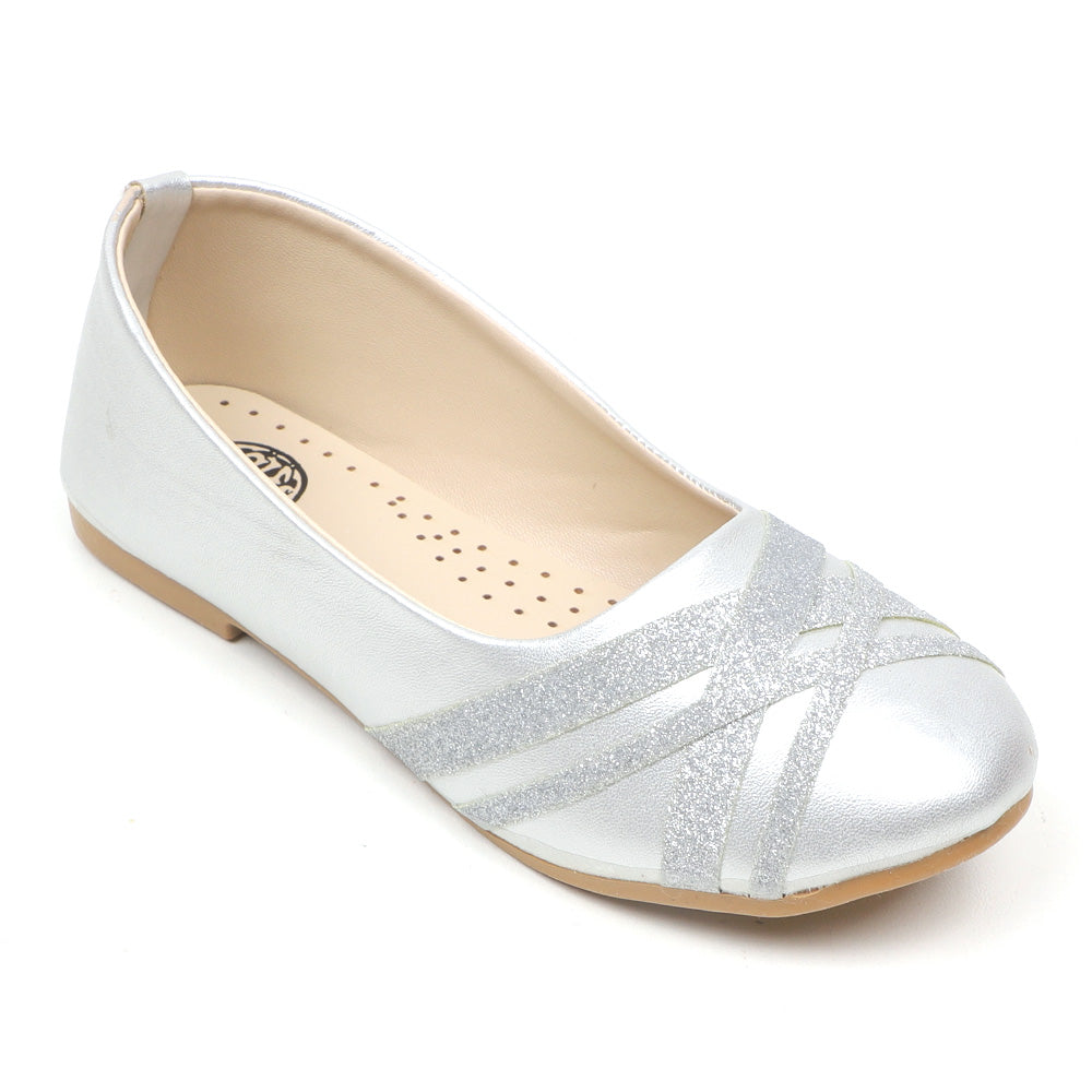 Girls Pumps 40-10 -SILVER