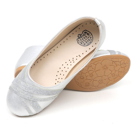 Girls Pumps 40-10 -SILVER