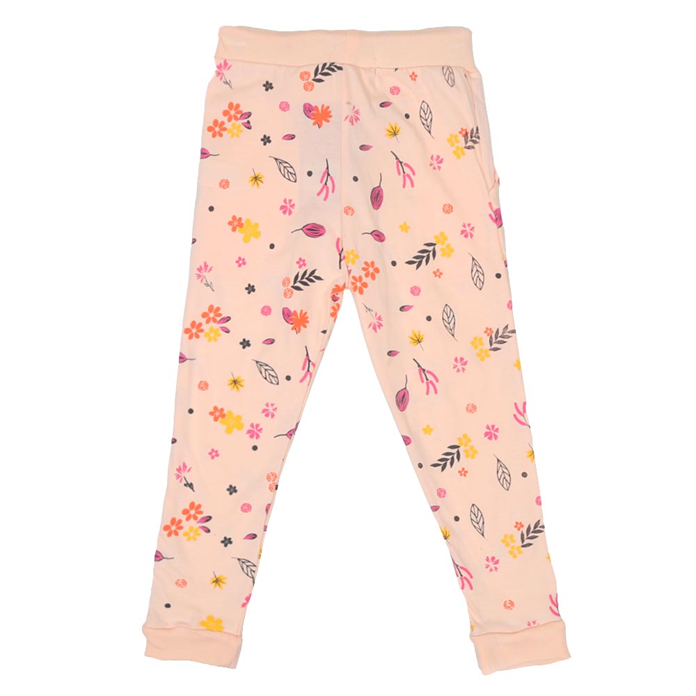 Girls Pajama Flower - Printed