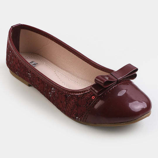 Girls Pumps 80-4 - Maroon