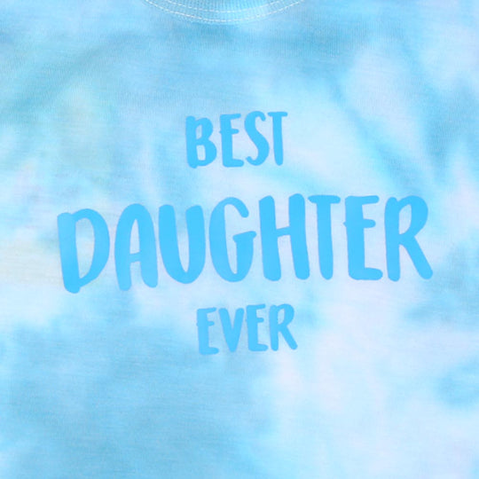 Infant Girls T-Shirt Best Daughter Ever - Blue