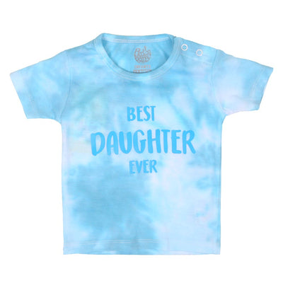 Infant Girls T-Shirt Best Daughter Ever - Blue