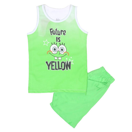 Boys Sando Suit Future - Green