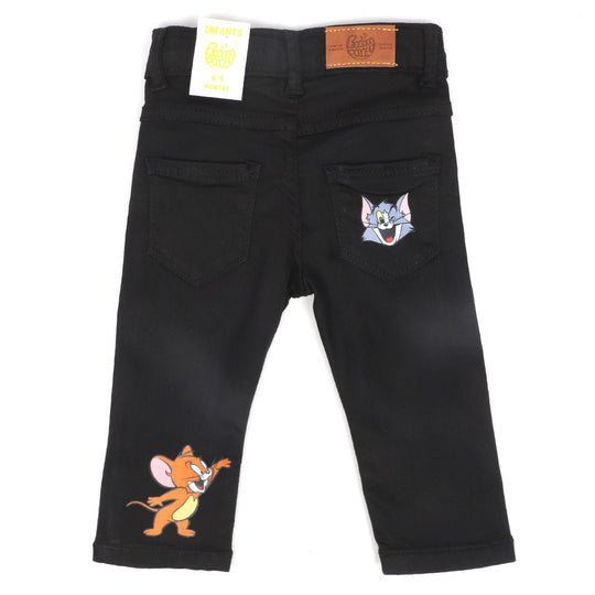 Infants Boys Pant Denim Character- BLACK