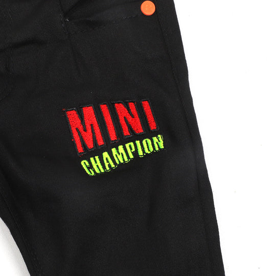 Infant Boys Pant Denim Mini Champion - BLACK