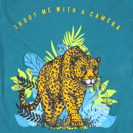 Boys T-Shirt Shoot me - Blue