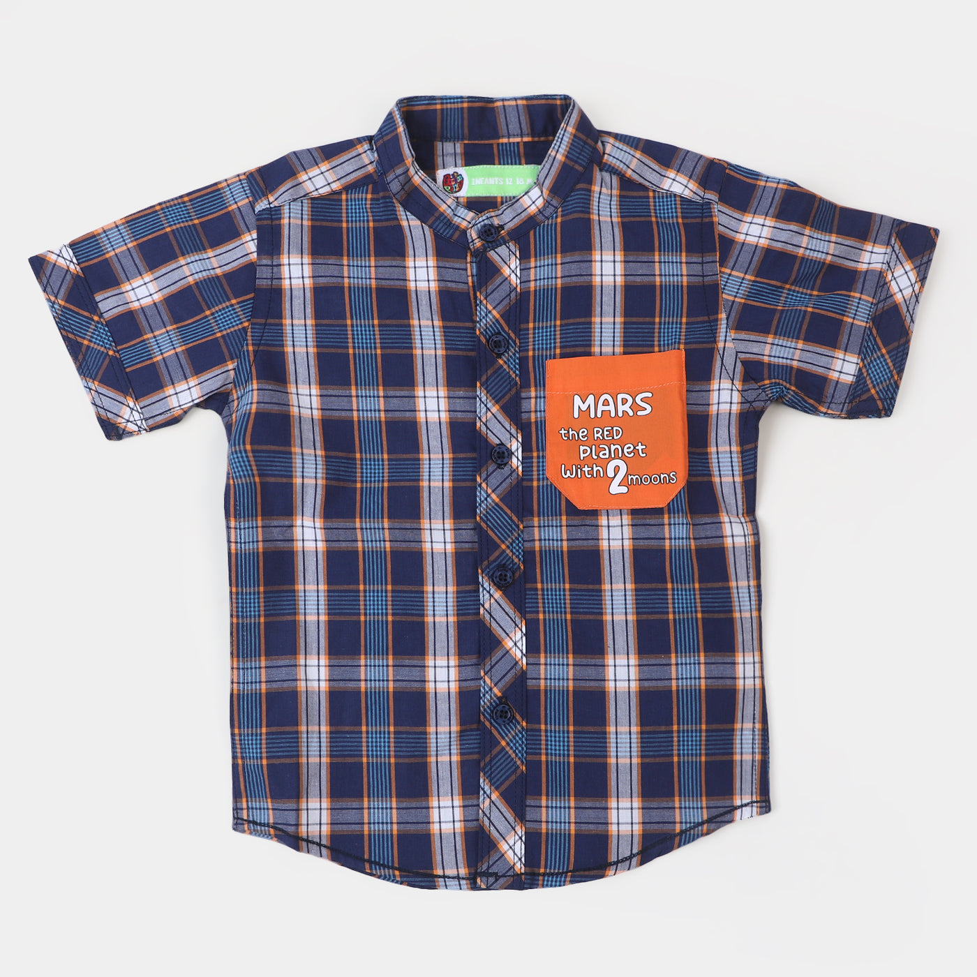 Infant Boys Cotton Casual Shirt Mars - Check