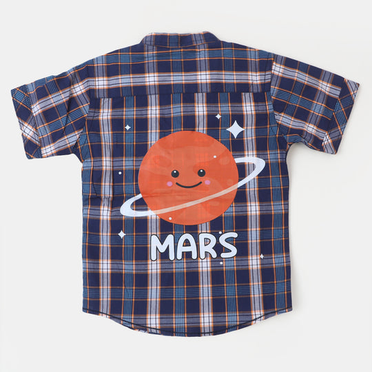 Infant Boys Cotton Casual Shirt Mars - Check