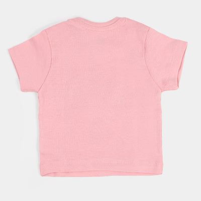 Infant Girls T-Shirt 3Pcs Be Happy - Multi