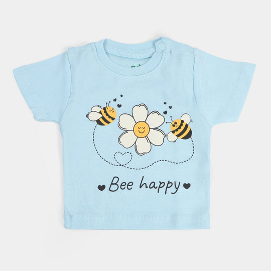 Infant Girls T-Shirt 3Pcs Be Happy - Multi