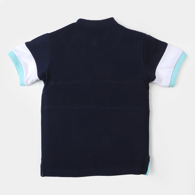 Boys Polo Shirt Banned | Navy Blue