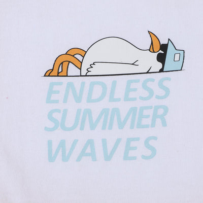 Boys T-Shirt Summer Waves| Yellow