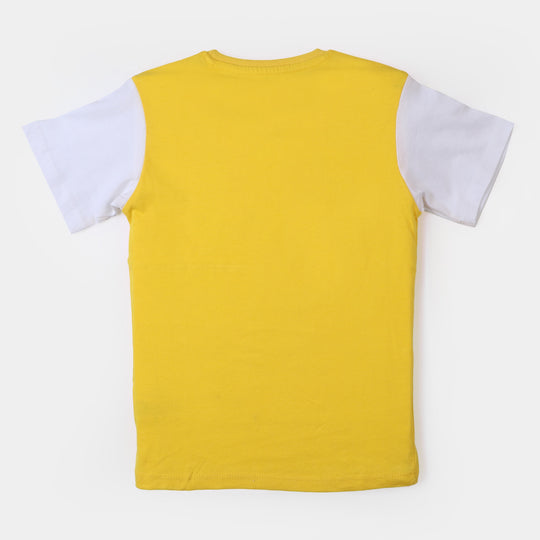 Boys T-Shirt Summer Waves| Yellow