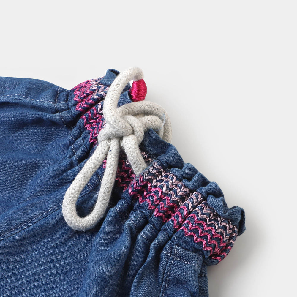 Infant Girls Denim Short - Mid Blue