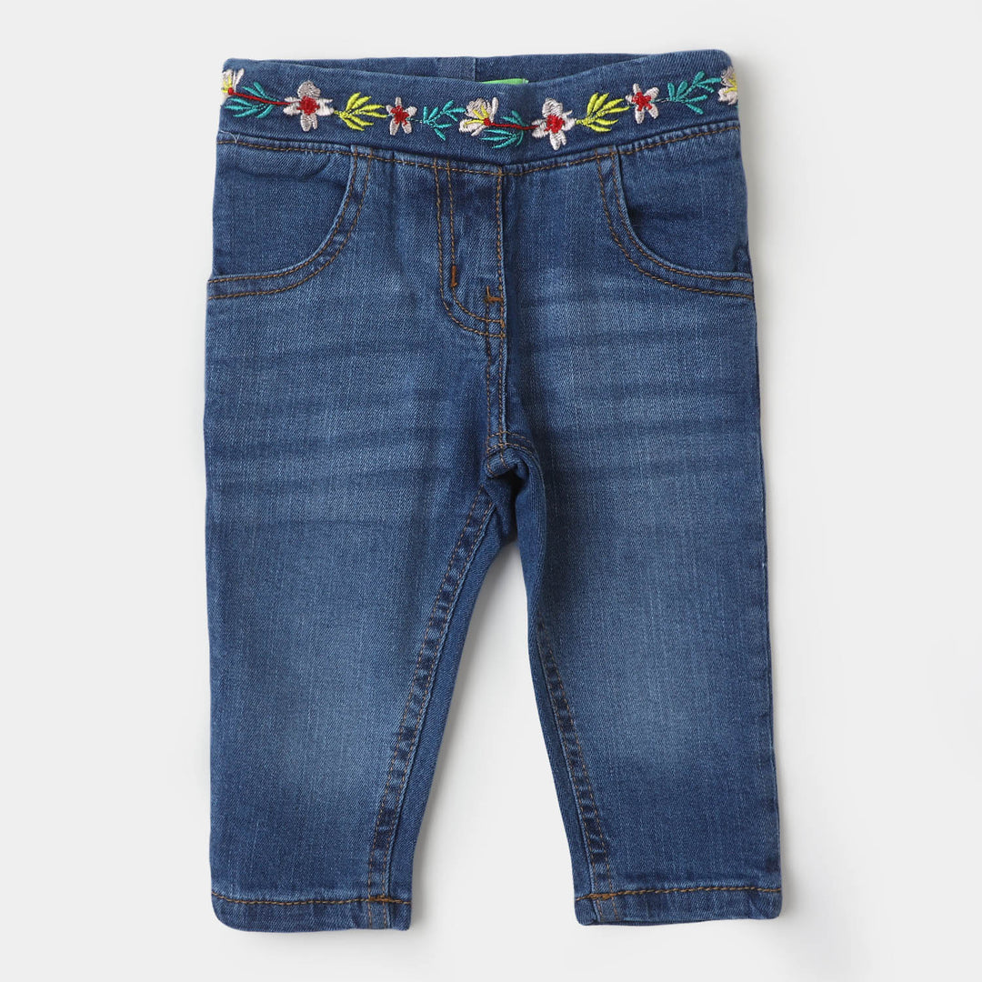 Infant Girls Denim Pant Autumn - Light Blue
