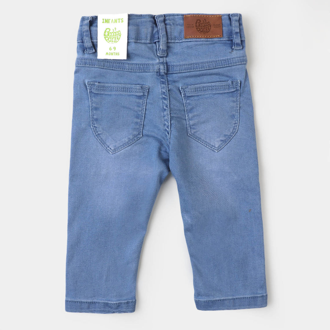 Infant Girls Denim Pant Character - Ice Blue