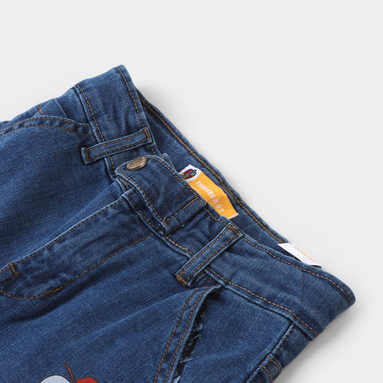 Boys Denim Pant Peanuts - Mid Blue