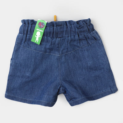 Infant Girls Denim Short You're A Star - Light Blue