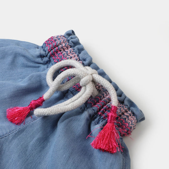 Infant Girls Denim Short - Ice Blue