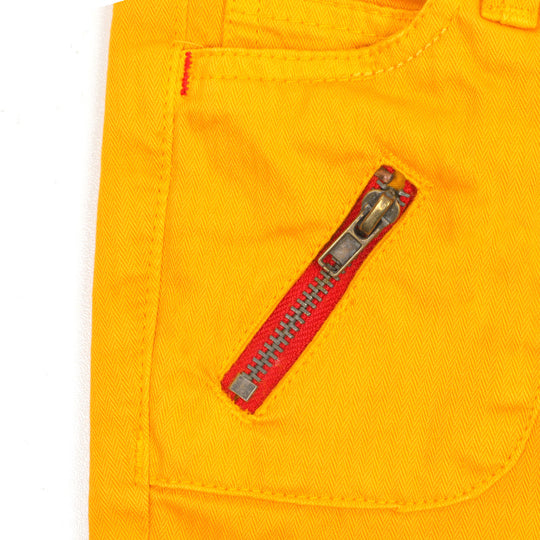 Infant Boys Pant Cotton Drag Team -Citrus