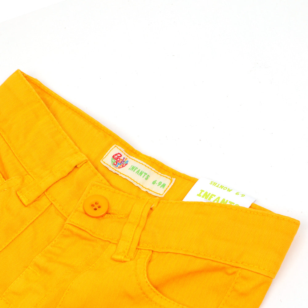 Infant Boys Pant Cotton Drag Team -Citrus