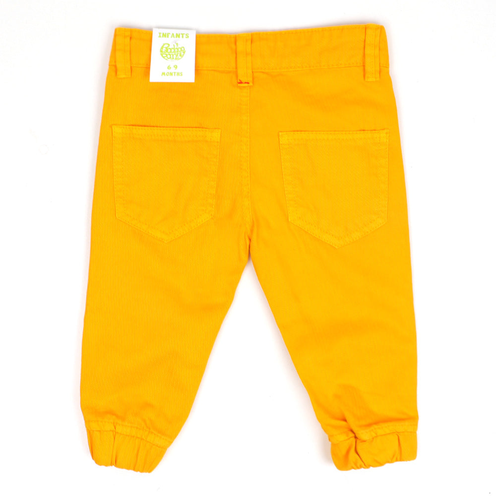 Infant Boys Pant Cotton Drag Team -Citrus