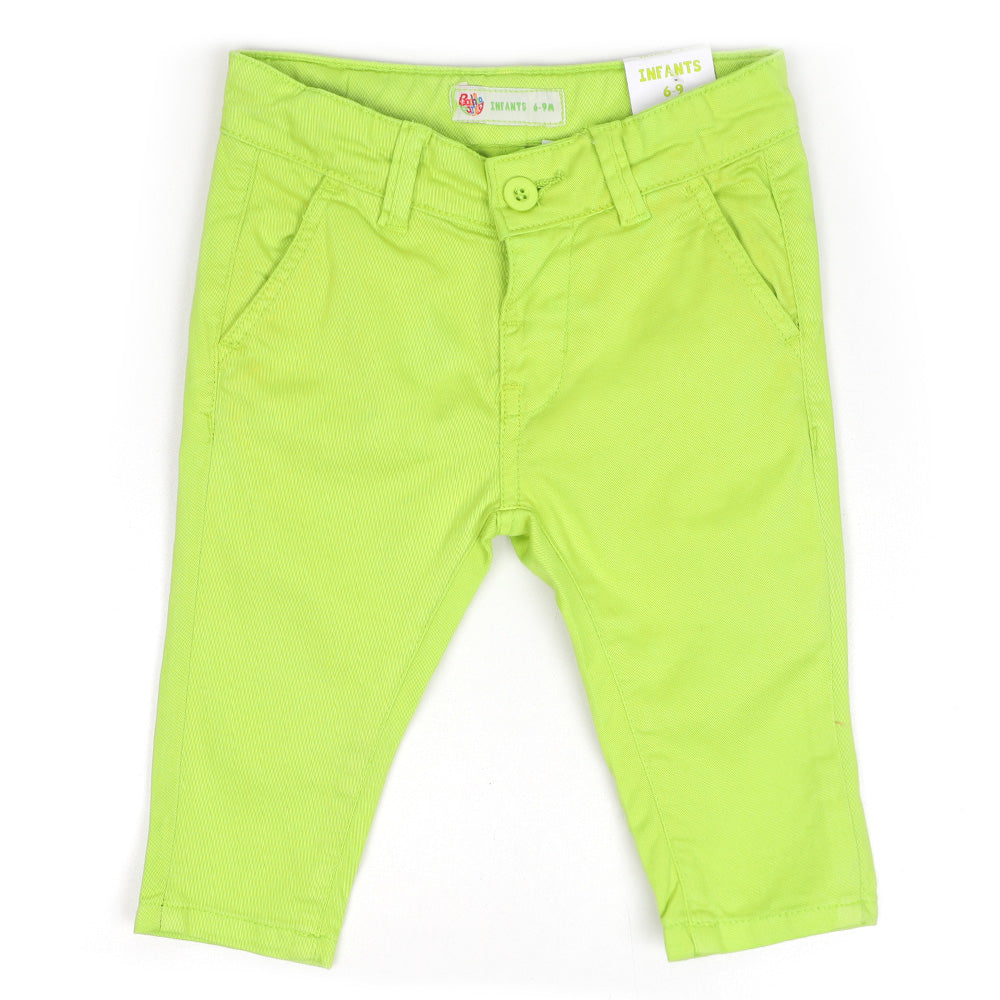 Infant Boys Pant Cotton Basic S2 -Sharp Green
