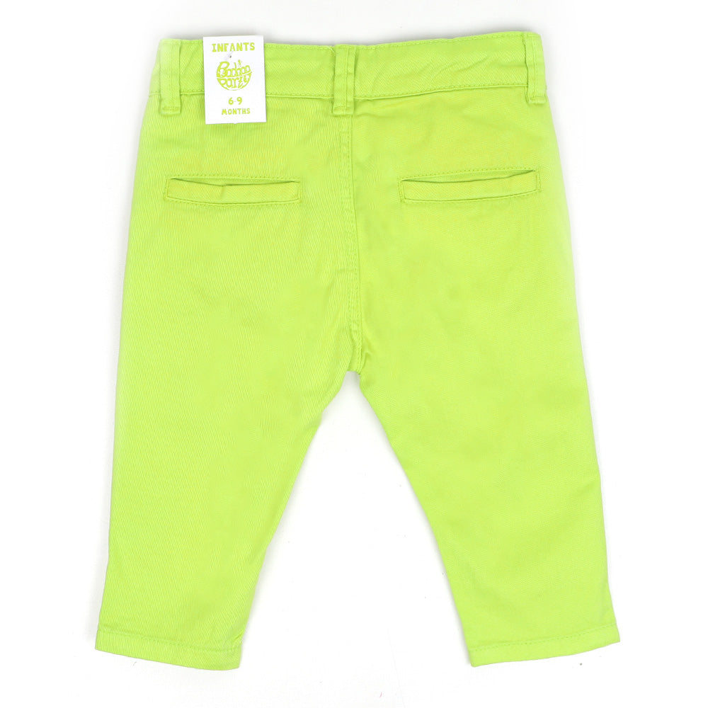 Infant Boys Pant Cotton Basic S2 -Sharp Green