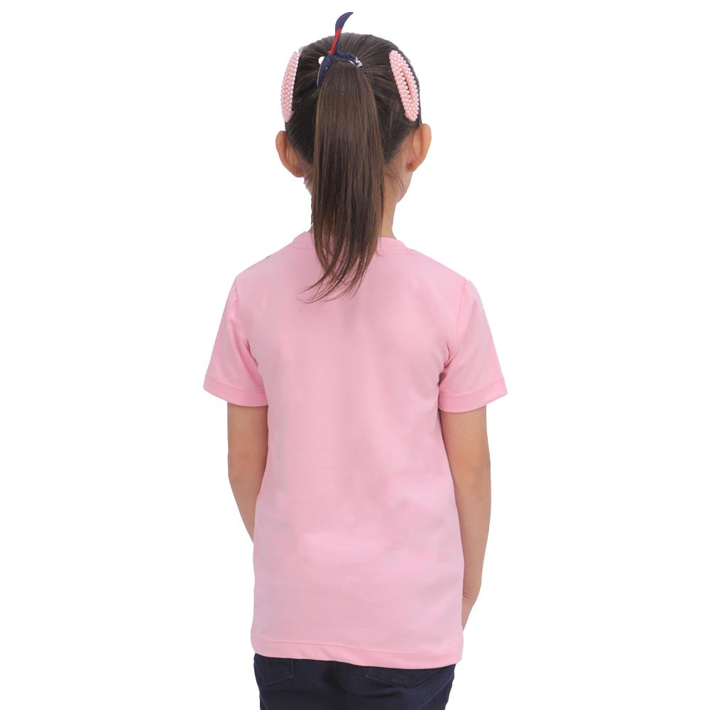 Girls T-Shirt H/S Stars - Pink A Boo