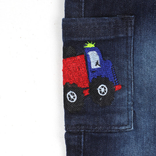 Infant Boys Pant Denim Play In The Dirt -DARK BLUE