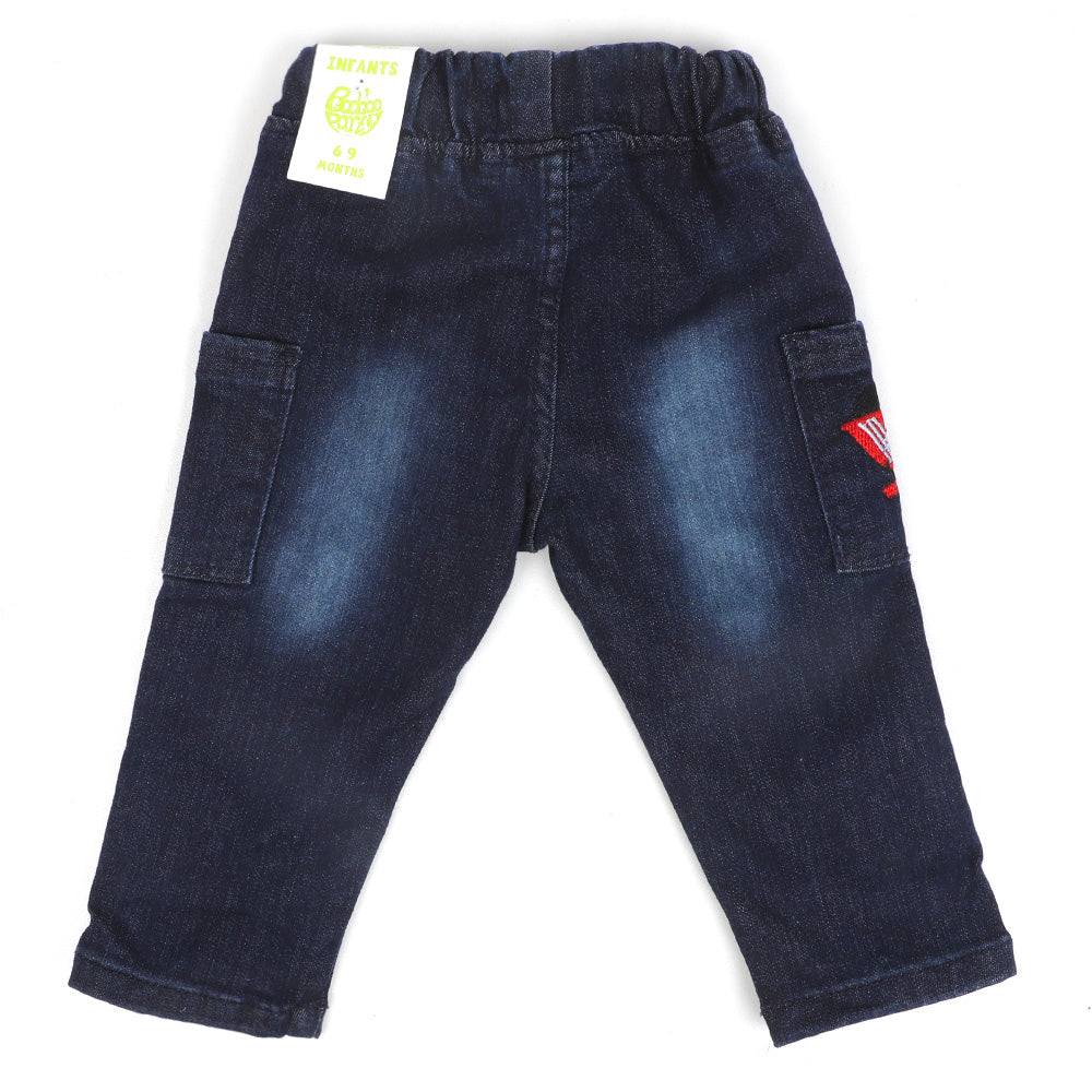 Infant Boys Pant Denim Play In The Dirt -DARK BLUE