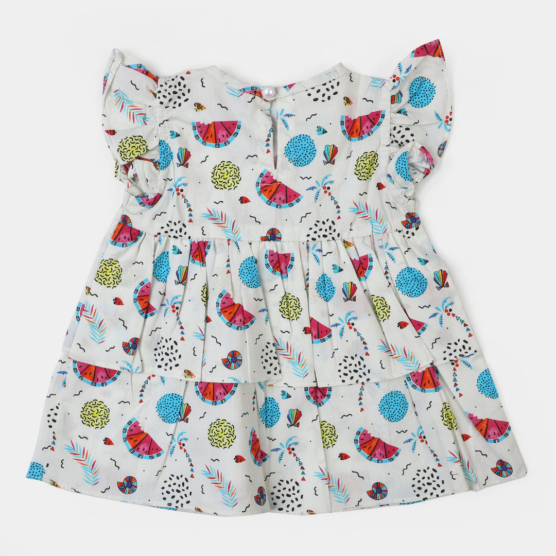 Infant Girls Woven 2Pcs Suit Summer - White