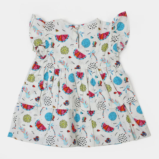 Infant Girls Woven 2Pcs Suit Summer - White