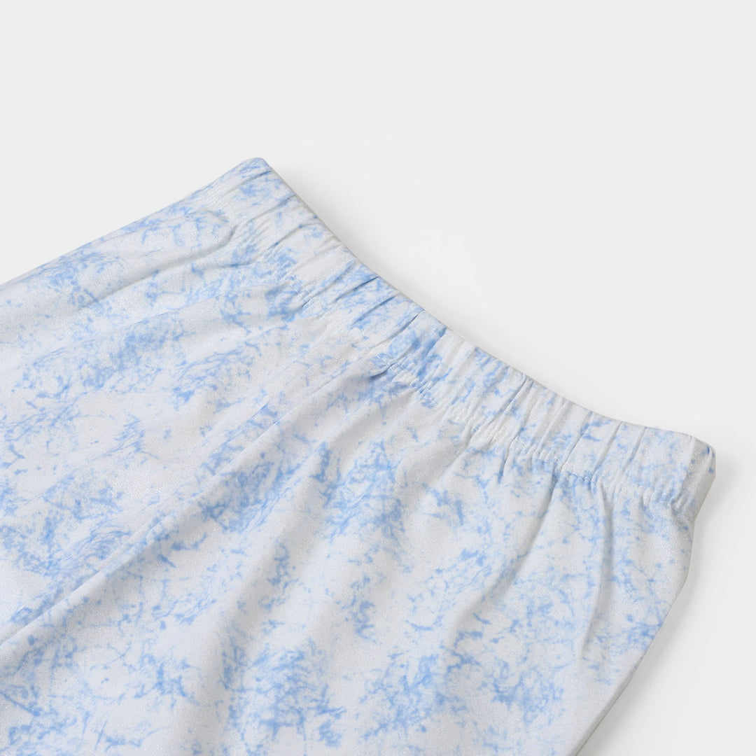 Girls Jersey Tights Tie Dye - Blue