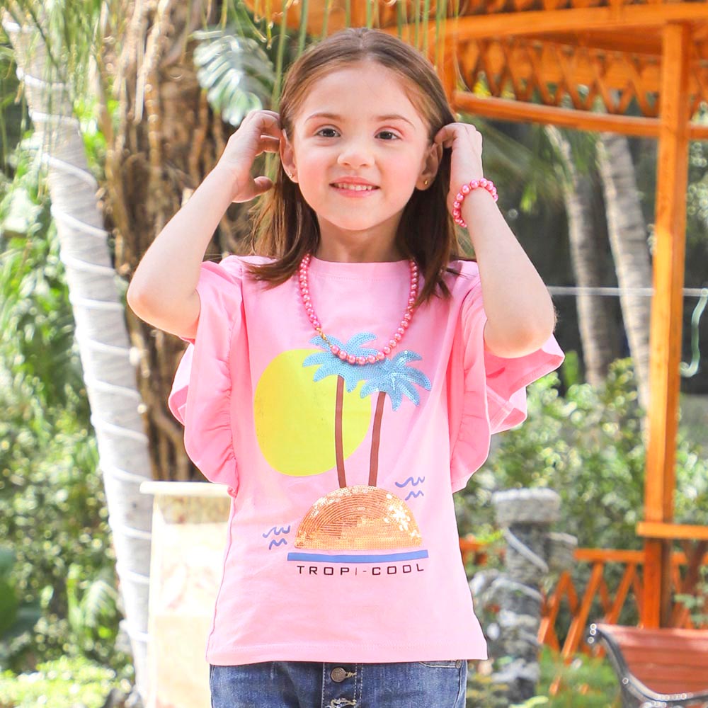 Girls T-Shirt Tropicool - Pink