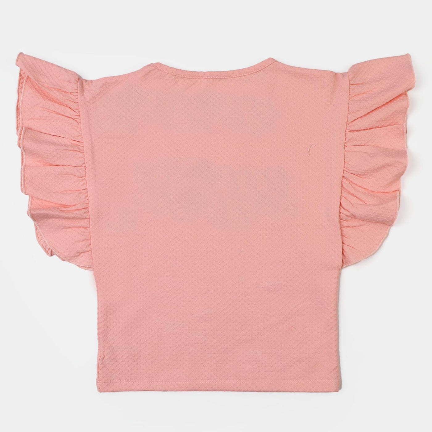 Girls Cotton T-Shirt Believe | Peach