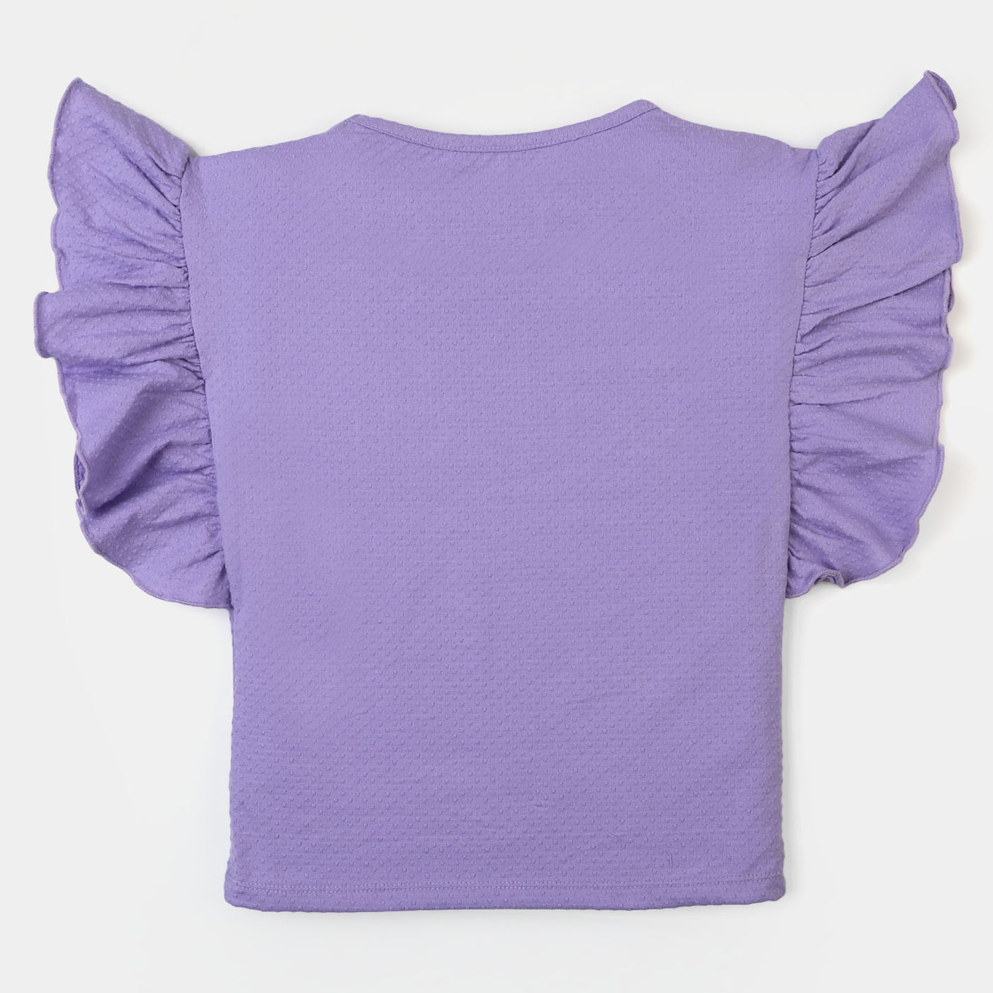 Girls Cotton Jersey T-Shirt Believe - Purple